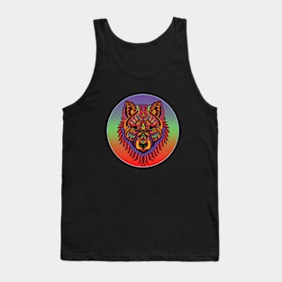 Mystic Canine Mandala Emblem Tank Top